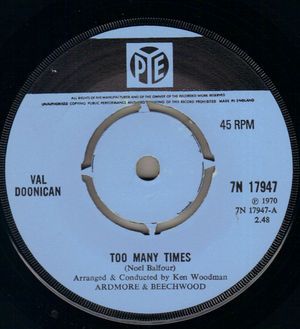 VAL DOONICAN, TOO MANY TIMES / ANN 