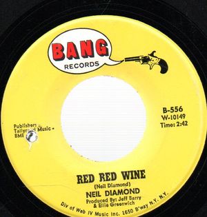 NEIL DIAMOND, RED RED WINE / RED RUBBER BALL 