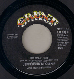 JEFFERSON STARSHIP , NO WAY OUT / ROSE GOES TO YALE