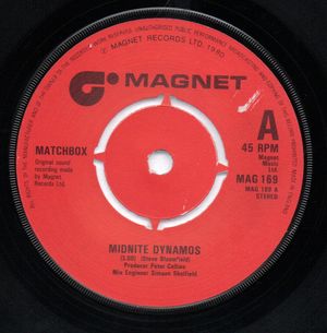 MATCHBOX , MIDNITE DYNAMOS / LOVE IS GOING/SCOTTED DICK 