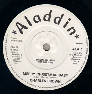 CHARLES BROWN , MERRY CHRISTMAS BABY / I AINT DRUNK - PROMO