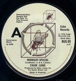 CHAIN-GANG, MIDNIGHT SPECIAL / GOODNIGHT IRENE - PROMO