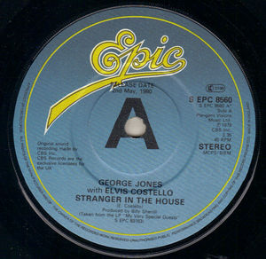 GEORGE JONES AND ELVIS COSTELLO, STRANGER IN THE HOUSE / A DRUNK CANT BE A MAN - PROMO