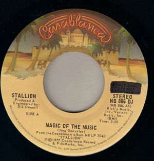 STALLION, MAGIC OF THE MUSIC / MONO-PROMO