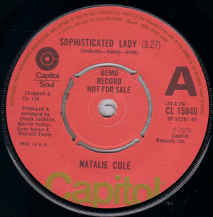 NATALIE COLE, SOPHISTICATED LADY / GOOD MORNING HEARTACHE - PROMO