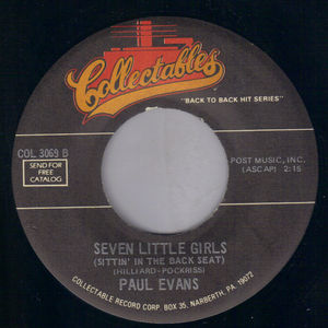 PAUL EVANS , MIDNITE SPECIAL / SEVEN LITTLE GIRLS 