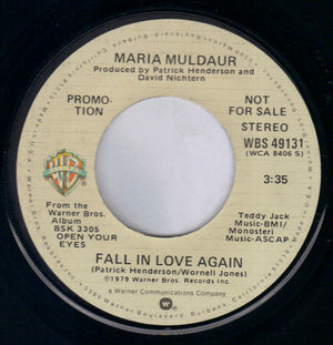 MARIA MULDAUR, FALL IN LOVE AGAIN / MONO - PROMO 