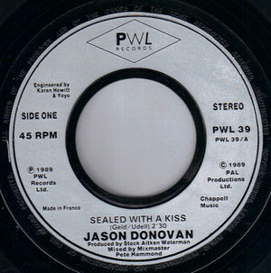 JASON DONOVAN, SEALED WITH A KISS 