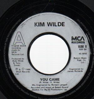KIM WILDE , YOU CAME / STONE 