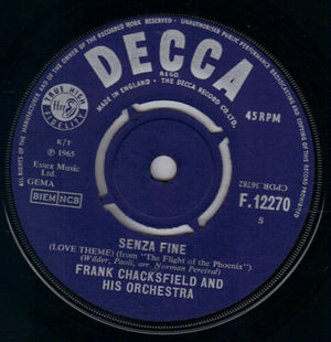 FRANK CHACKSFIELD AND HIS ORCHESTRA, SENZA FINE / MARRIAGE LINES