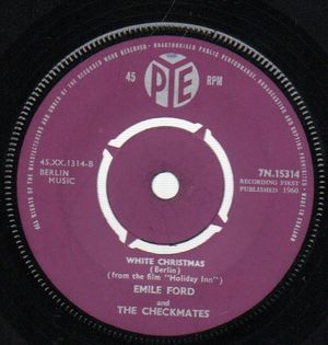 EMILE FORD & THE CHECKMATES, WHITE CHRISTMAS / COUNTING TEARDROPS 