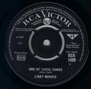 LIBBY MORRIS, ONE OF THOSE SONGS / THE PHOENIX LOVE THEME