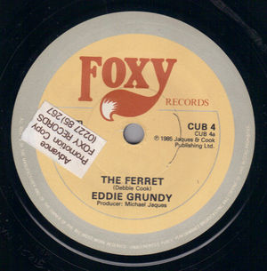EDDIE GRUNDY, THE FERRET / CLARRIE - PROMO STICKER