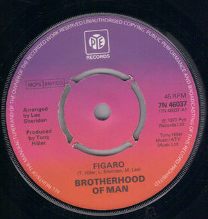 BROTHERHOOD OF MAN, FIGARO / YOU CAN SAY THAT AGAIN - push out centre