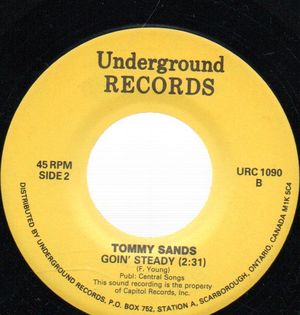 TOMMY SANDS , GOIN' STEADY / TEEN-AGE CRUSH 
