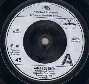 INXS, WHAT YOU NEED / SWEET AS SIN 