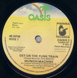 MUNICH MACHINE , GET ON THE FUNK TRAIN / TROUBLE MAKER 