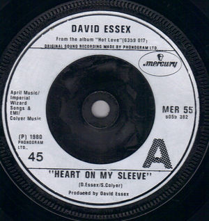 DAVID ESSEX, HEART ON MY SLEEVE / I DON'T WANNA GO TO THE DISCO