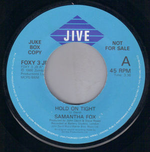 SAMANTHA FOX, HOLD ON TIGHT / IT'S ONLY LOVE - PROMO