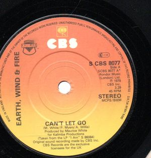 EARTH WIND & FIRE, CAN'T LET GO / LOVE MUSIC