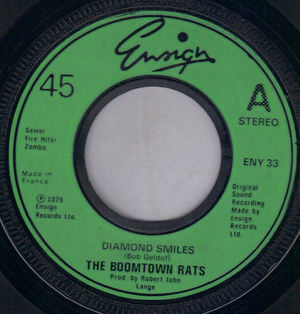 BOOMTOWN RATS, DIAMOND SMILES / LATE LAST NIGHT 