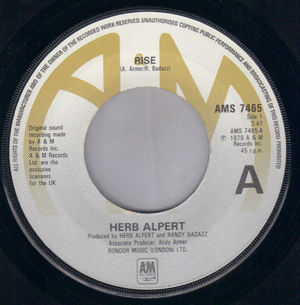 HERB ALPERT , RISE / ANGELINA 