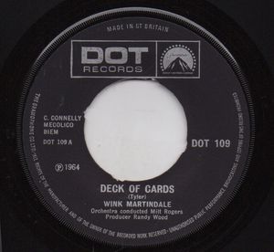 WINK MARTINDALE , DECK OF CARDS / JUST A CLOSER WALK WITH THEE