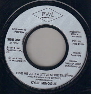 KYLIE MINOGUE , GIVE ME JUST A LITTLE MORE TIME / DO YOU DARE
