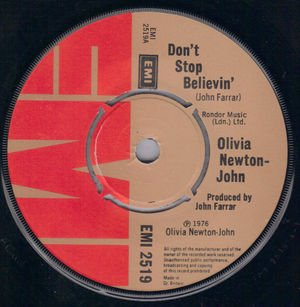OLIVIA NEWTON-JOHN, DON'T STOP BELIEVIN / GREENSLEEVES 