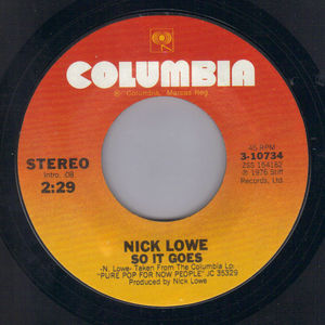 NICK LOWE, SO IT GOES / HEART OF THE CITY (LIVE)