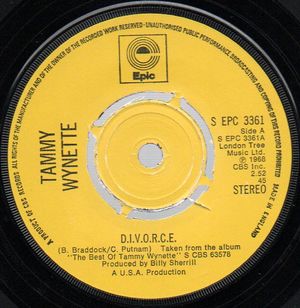TAMMY WYNETTE, D.I.V.O.R.C.E / ALMOST PERSUADED