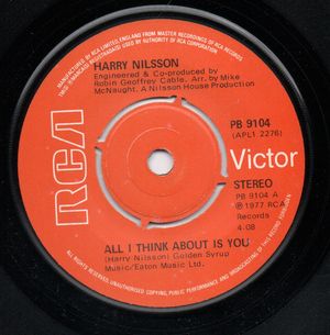 HARRY NILSSON, ALL I THINK ABOUT IS YOU / OLD BONES - looks unplayed