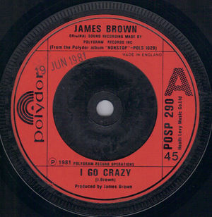 JAMES BROWN , I GO CRAZY / WORLD CYCLE INC