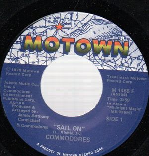 COMMODORES, SAIL ON / THUMPIN MUSIC 