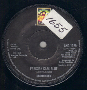 SCROUNGER, PARISIAN CAFE BLUE / TELEPHONE SONG