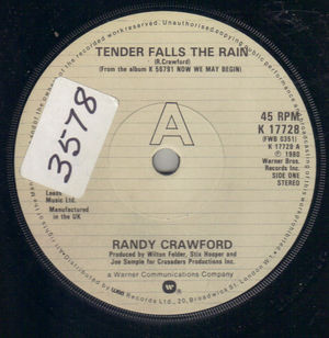 RANDY CRAWFORD, TENDER FALLS THE RAIN / I STAND ACCUSED