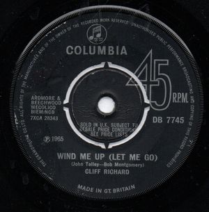 CLIFF RICHARD AND THE SHADOWS, WIND ME UP (LET ME GO) / THE NIGHT
