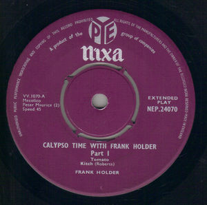 FRANK HOLDER, CALYPSO TIME WITH FRANK HOLDER - PART 1 - EP