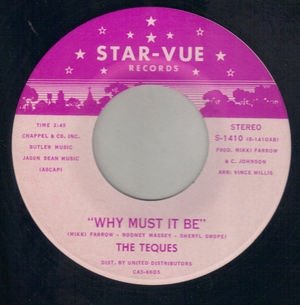 TEQUES, WHY MUST IT BE /  IF I COULD (looks unplayed)