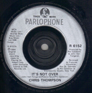 CHRIS THOMPSON, ITS NOT OVER / MAKE IT A HOLIDAY 