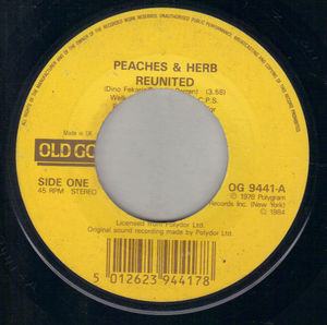 PEACHES & HERB , REUNITED / SHAKE YOUR GROOVE THING