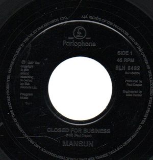 MANSUN, CLOSED FOR BUSINESS / THE WORLD'S STILL OPEN 