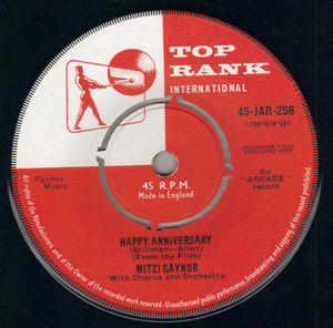 MITZI GAYNOR, HAPPY ANNIVERSARY / PLAY FOR KEEPS  (looks unplayed)