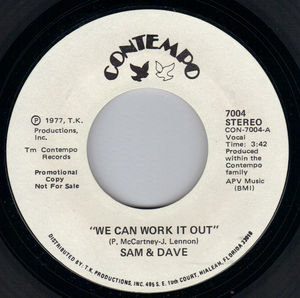 SAM & DAVE, WE CAN WORK IT OUT - PROMO PRESSING