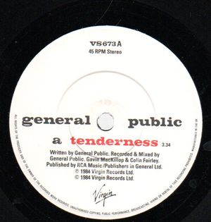 GENERAL PUBLIC, TENDERNESS / LIMITED BALANCE - looks unplayed