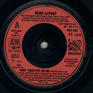 HERB ALPERT , KEEP YOUR EYE ON ME / OUR SONG - looks unplayed