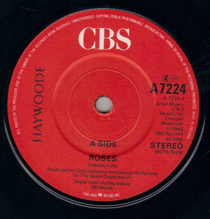 HAYWOODE, ROSES / TEASE ME - red paper label