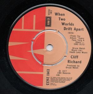 CLIFF RICHARD, WHEN TWO WORLDS DRIFT APART / THATS WHY I LOVE YOU - looks unplayed
