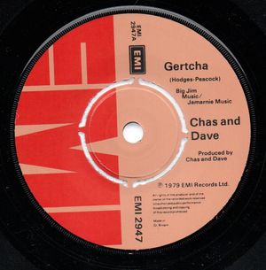 CHAS & DAVE , GERTCHA / THE BANGING IN YOUR HEAD - looks unplayed