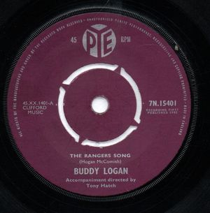 BUDDY LOGAN, THE RANGERS SONG / PLAY THE GAME